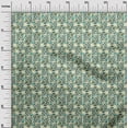 thumbnail image 2 of oneOone Cotton Silk Fabric Leaves & Floral Block Printed Craft Fabric BTY 42 Inch Wide, 2 of 4