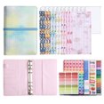 thumbnail image 1 of LSLJS A6 Gradient Binding Macaron Binder Ledger Notebook Leather Binder Cash Budget Book, Home Kitchen Gadgets Accessories, 1 of 3