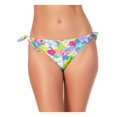 thumbnail image 1 of CALIFORNIA WAVES Femmes Multi Couleur Florale Stretch Doublé Couverture Modérée Cravate Hipster Maillot de Bain Fond XL, 1 of 4