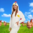 thumbnail image 2 of Silver Lilly Pyjama Animal - Costume de Poulet Adulte - Cosplay de Coq (Grand) Beige, 2 of 6