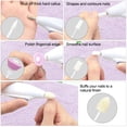 thumbnail image 3 of Electric Nail Drill Nails Art File Electric Manicure Set, Portable Nail Buffer Fingernail Grinder Kit Multi-function Natural Toe Nail Polisher Grinding Burnishing Machine for Home Salon (5 in 1), 3 of 5