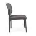 thumbnail image 4 of Lenox Chaise d'Appoint Sans Accoudoirs pour Réception / Acier Charbon / Gris Pâle, 4 of 5