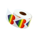thumbnail image 1 of thinsony 500x/Roll Rainbow Heart Sticker Valentine'S Day Sealing Labels Self Adhesive, 1 of 4
