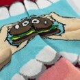 thumbnail image 2 of Yummy Hamburger Socks from the Sock Panda (Ages 3-7), 2 of 4