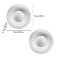 thumbnail image 3 of 2 Pack White Ceramic Eggs Tray, Round Egg Holder, Easy To Clean Egg Cup, Suitable for Kitchen Restaurant, Soft Boiled Hard Boiled Egg Tray, Breakfast Party Egg Container, 3 of 6