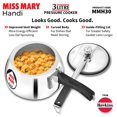 thumbnail image 2 of Miss Mary Aluminium Handi Pressure Cooker, Inner Lid Cooker 3 Liters, Silver (MMH30) | For 3 Or 4 Persons, 2 of 4