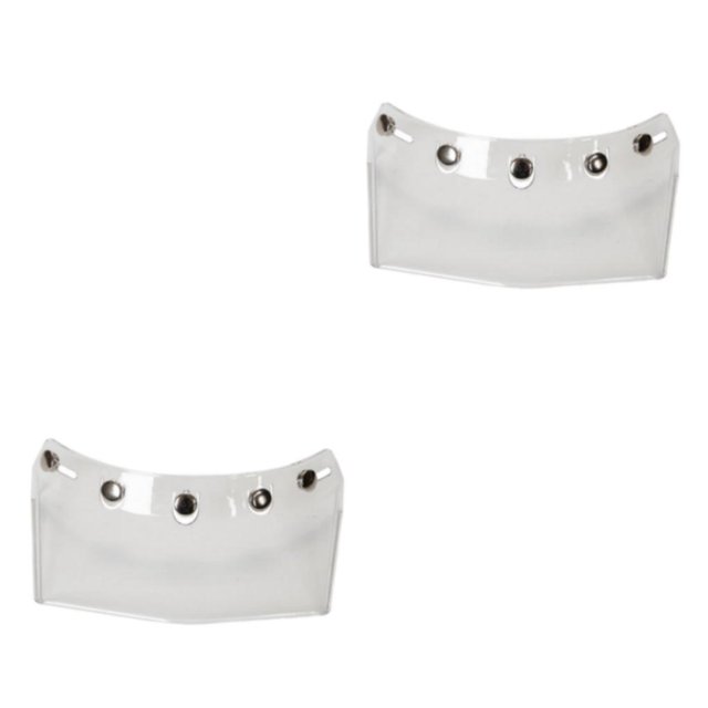 Transemion for Visor Peak 5-Snap Open Face Spare Parts Replaces Clear Type A 2Set