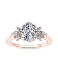 thumbnail image 1 of 0.80 Carat Excellent Oval Cut Real Diamond New Design Solitaire Ring for Wedding Solid 18K Rose Gold Size 11, 1 of 1