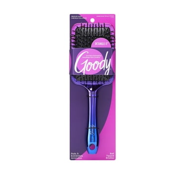 Goody Detangle It Paddle Brosse à cheveux plate pour cheveux mi-longs, bleu ombré, 1 pièce