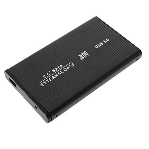 2.5 inch USB3 SATA Hard Drive Enclosure External Case, Black