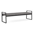thumbnail image 1 of Gansett Reception Waiting Room 3-Seat Bench / Black Steel / Light Gray, 1 of 7