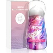 XOPLAY Masturbateur pour Homme, Manche de Caraco de Poche Réaliste, Jouets Sexuels de Masturbation Lumineux pour Hommes