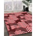 thumbnail image 3 of Ahgly Company Tapis d'Intérieur Ronds Transitionnels Lavables à la Machine, Corail Clair Rose, 8 Pieds Rond, 3 of 7