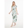thumbnail image 5 of Robe Longue Simple Hawaïenne pour Femme à Manches Cap Luau L Wispy Cereus Bleu Pâle, 5 of 5