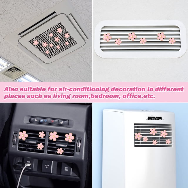 tredstone 6x Enjoy Clean Air In Car With Long-Lasting Freshening Clips Air Purifying Car Air Freshener pink 1Set