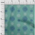 thumbnail image 1 of oneOone Viscose Chiffon Fabric Spiral & Floral Block Print Sewing Fabric BTY 42 Inch Wide, 1 of 4