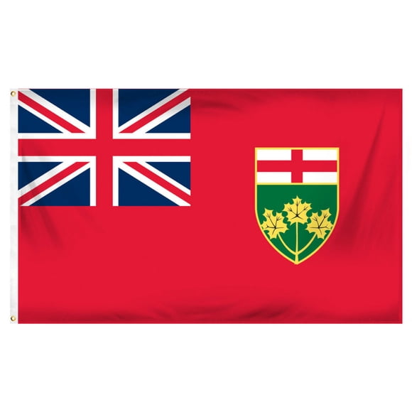 Drapeau de la Province de l'Ontario (3 par 5 Pieds)