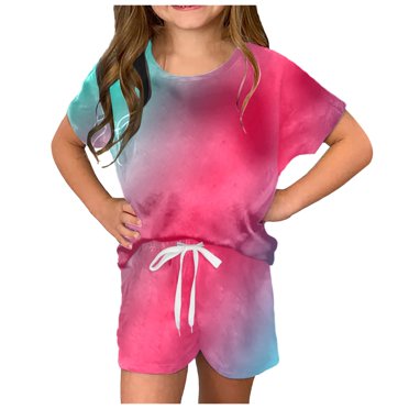 TJAZFJPA Toddler Ballet Outfit Girls Summer T Shirt and Shorts Set with Side Pockets Shorts Set Girls Music Lover Shirt and Shirts Set Baby Girl Outfits Summer Newborn Toddler Costume Girl