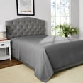 thumbnail image 2 of Mainstays 4-Piece 300 Thread Count Grey - CVC Cotton Blend Bed Sheet Set, Twin (Adult), 2 of 7