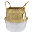 thumbnail image 3 of Seagrass Weaving Foldable Home Storage Bucket Toy Sundries Clothes Plants Basket, 3 of 4