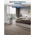 thumbnail image 3 of Ourlova 8000 BTU Portable Air Conditioners Cool Up to 350 Sq Ft 3 IN 1 Portable Ac Unit with Remote Control LED Display 24Hrs Timer Window Installation Kit Low Noise for Home Hotel Office, 3 of 7
