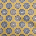 thumbnail image 1 of oneOone Georgette Viscose Gamboge Yellow Fabric Asian Block Craft Projects Decor Fabric Printed by The Yard 42 Inch Wide, 1 of 4