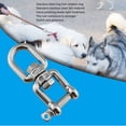 thumbnail image 4 of Double Mâchoire Manille Professionnel Robuste 304 en Acier Inoxydable Manille Dispositif pour Corde d'Escalade Swing, 4 of 8