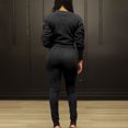thumbnail image 4 of Yuyuzo Ensemble d'Entraînement 2 Pcs pour Femmes Chandails à Manches Longues à Col Ras du Cou avec Pantalons Joggers Survêtements Ensembles de Sport, 4 of 7