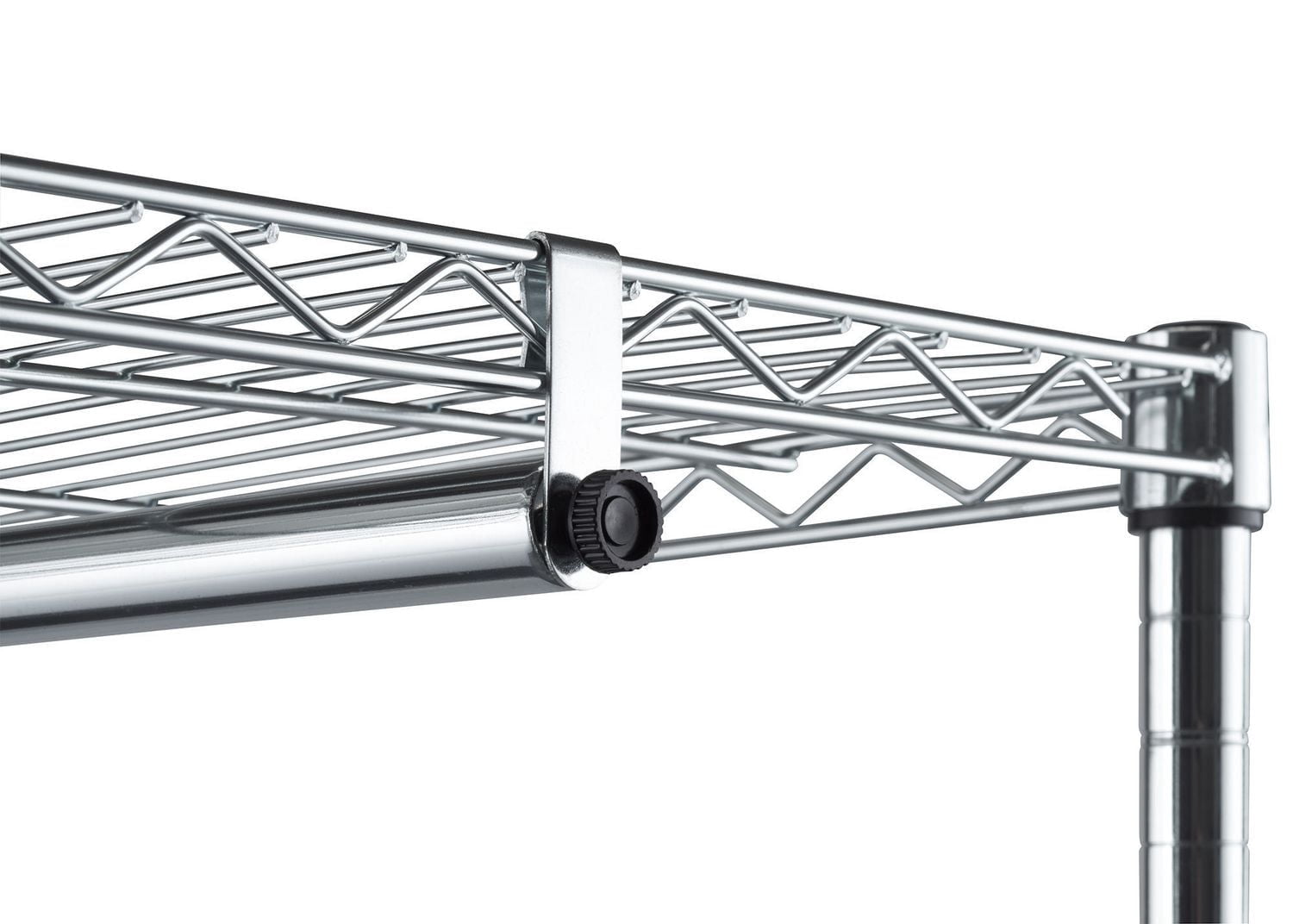 Présentoir à vêtements à roulettes à 3 niveaux TRINITY EcoStorage | 122 cm de larg. x 46 cm de prof. x 192 cm de haut. (48 po de larg. x 18 po de prof. x 75,5 po de haut.) | Chrome