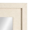 thumbnail image 3 of Mainstays Linen Wrap Wall Mirror with Frame, Natural Finish, 23x28in. Has Frame, Home Decor, Contemporary, Boho, 3 of 6