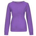 thumbnail image 4 of Yuyuzo 2025 Automne Chandail Sport Uni pour Femme Décontracté Ample à Col Rond Raglan à Manches Longues Chandail Tunique Hauts Violet A2, 4 of 5