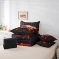 thumbnail image 4 of Erosebridal Neon Race Car Bedding Sets King Size, Abstract Comforter Sets with Sheets, Geometric Line Decor, Reversible 7-Piece, 4 of 5