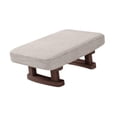 thumbnail image 1 of yuksok Foot Rest with Wooden Legs Rectangle Short Step Stool for Bedroom Hotel Dorm Plain Color, 1 of 9