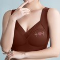 thumbnail image 4 of fheaev Seamless Mesh Lace Bras for Women No Underwire Wireless Bras with Support And Lift Full Coverage Deep V Bralettes Everyday Bra, 4 of 8
