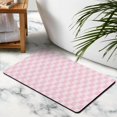 thumbnail image 4 of Soft & Absorbent Checkered Bathroom Runner Rug - 20x32 in Non-Slip Long Bath Mat, Microfiber Comfort, Machine Washable, Perfect for Bathtub Showers., 4 of 5