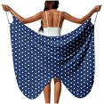 thumbnail image 1 of Sortie de Plage pour Femmes avec Sangle Ajustable, Fente Latérale Haute, Polyester Tissé Transparent, 1 Pce, 1 of 9