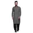 thumbnail image 1 of Atasi Kurta Pathani Classique à Col pour Garçons Chemise en Rayonne à Poche avant, 1 of 5