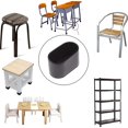 thumbnail image 4 of MYG 10 X Rubber Chair Leg Cap Oval Covers Furniture Table Feet Floor Protectors, 4 of 9