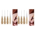 thumbnail image 4 of relayinert 4pcs Durable Sewing Repair Tools Awl With Wooden Handle Versatile DIY Hand Tool 2Set, 4 of 6