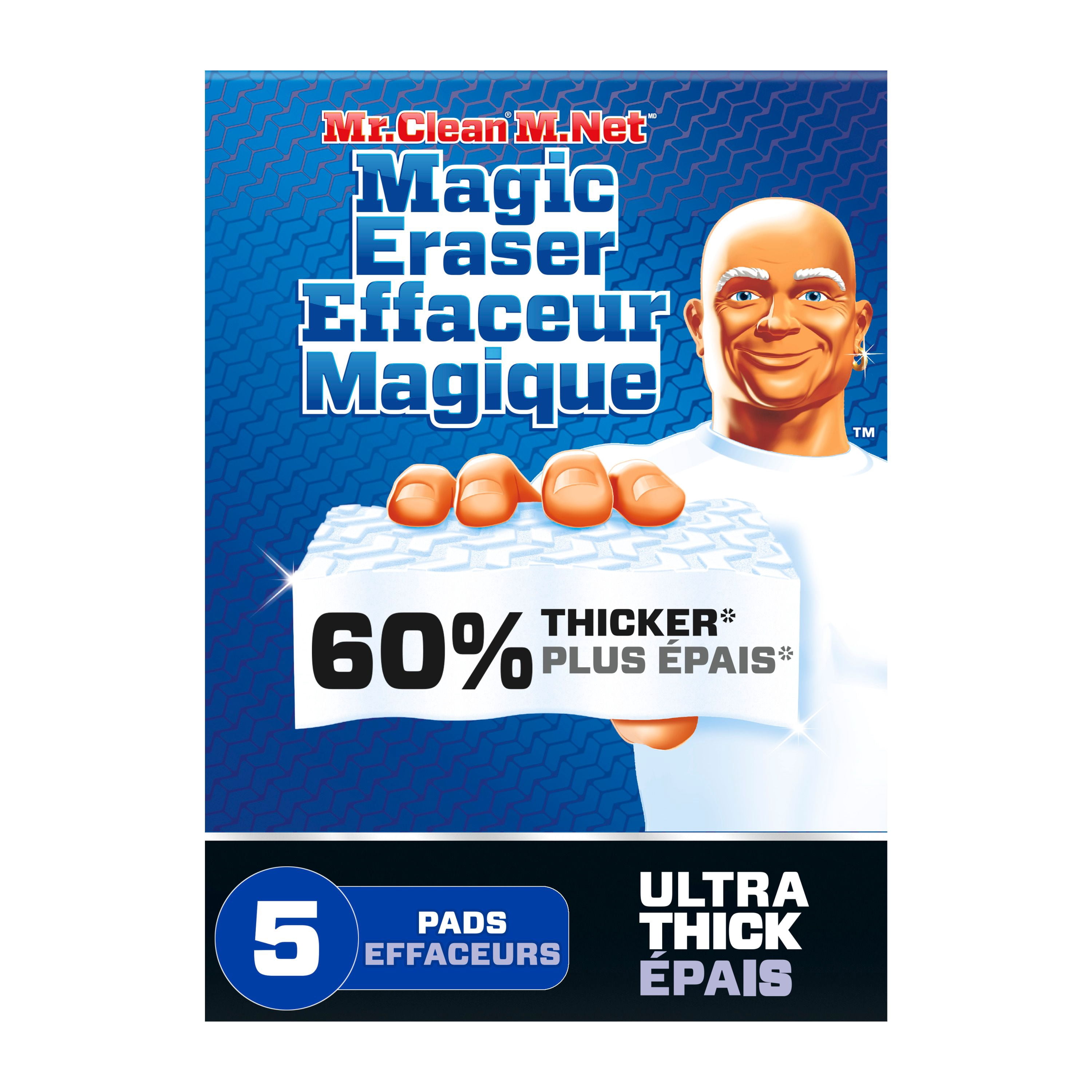 Mr. Clean Magic Eraser Sponge, All Purpose Cleaner, Long Lasting Cleaning Scrubber, Ultra Thick, 5-Count
