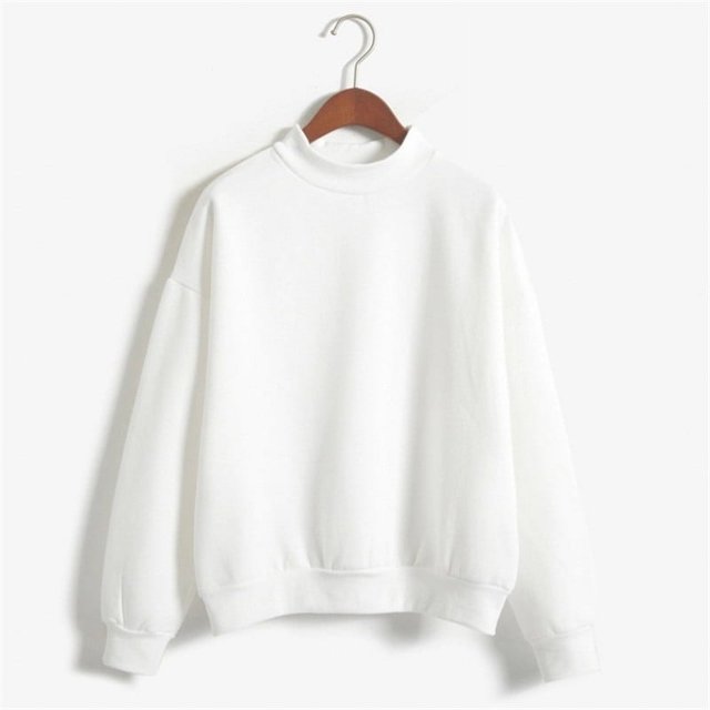 Jsaierl Womens Casual Solid Color Sweatshirts Loose Fit Round Neck Long Sleeve Pullover Soft Fall Trendy Tops Basic Simple Versatile Sweatshirts