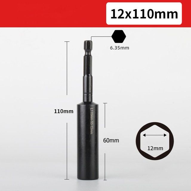 Adaptateur de Douille de 110 Mm pour Foret à Écrou Hexagonal H8-H14