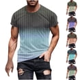 thumbnail image 1 of NJDVHB Chemises d'Été pour Hommes, Chemise de Plage pour Homme, Haut à Col Rond Imprimé pour Homme Fallow Décontracté Mode à Manches Courtes, Violet, TTG, 1 of 5