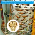 thumbnail image 5 of Unique Bargains Brass Liquid Distributor, 5/8 x 1/4 Inch 10 Hole Copper Joints Refrigerant Liquid Separator, 5 of 5