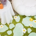 thumbnail image 4 of Dvkptbk Carpet Moss Rug Floral Area Rugs Plant Flowers Bathroom Rug Cute Green Forest Leaf Bath Shower Mat Soft Microfiber Carpet Bath, 4 of 7