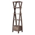 thumbnail image 1 of Furniture of America Stokes Wood 4-Shelf 71-Inch Standard Bookcase in Walnut Oak, 1 of 6