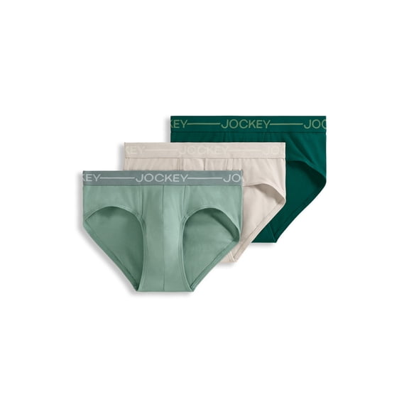 Jockey Men's Organic Cotton Stretch Brief - 3 Pack