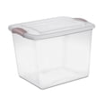 thumbnail image 1 of Sterilite 26L Latch Box - Pink, 1 of 4