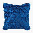thumbnail image 1 of The HomeCentric Cushion Cover Custom, Decorative Blue Pillows For Couch Pack of 2, 16x16 inch (40x40 cm) Satin Pillowcase With Zipper, Solid Color, Ruffles, Designer- Vintage Blues, 1 of 3