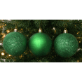thumbnail image 4 of Holiday Time, Shatterproof Ornament, 80mm 3ct, Green, 4 of 4